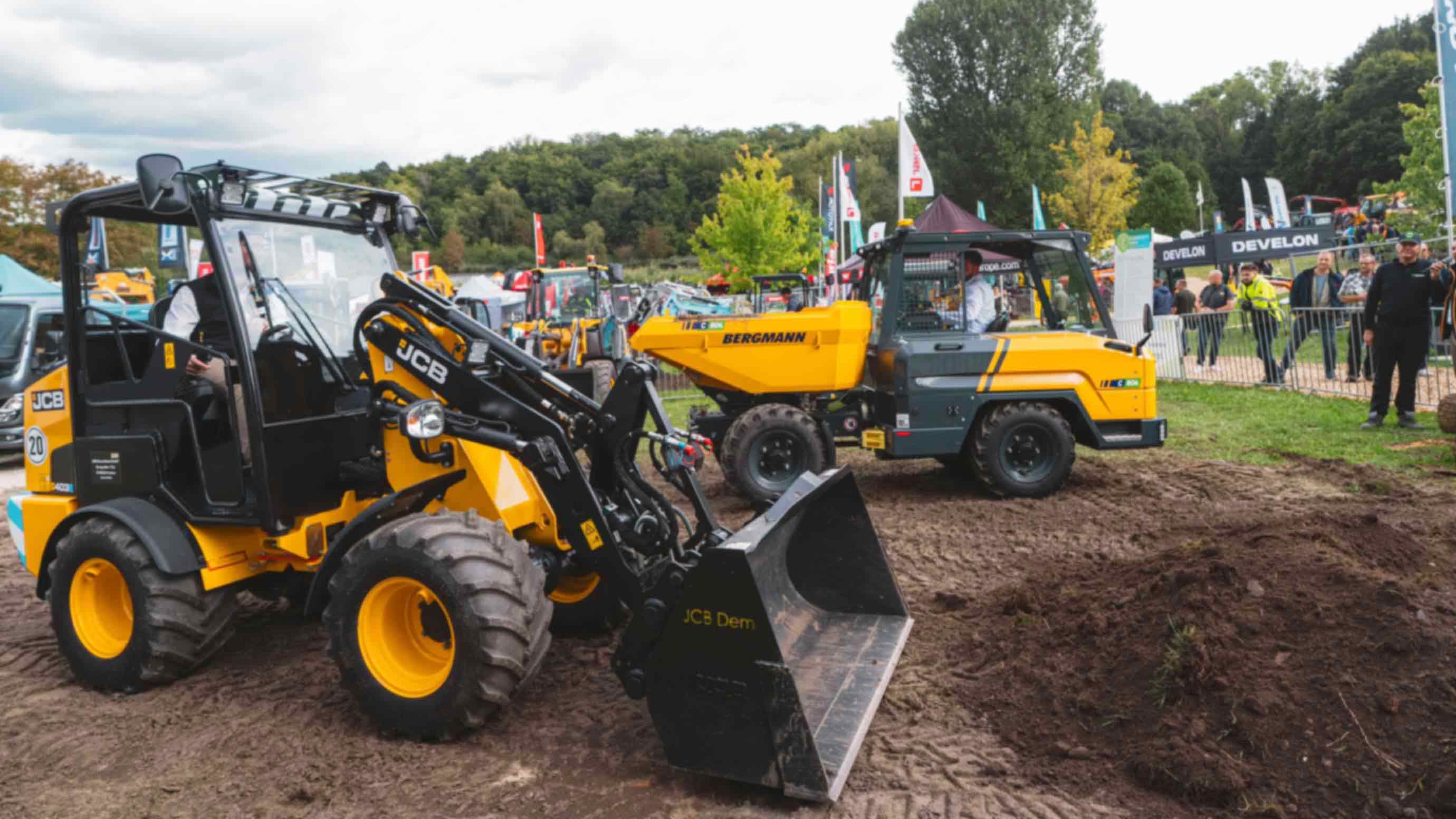 E-mobility machine in the demostration area